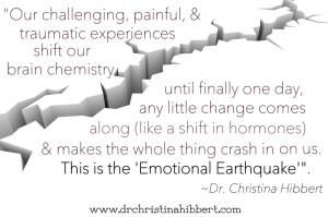 Women's Emotions, Part 2: The Emotional Earthquake, www.drchristinahibbert.com