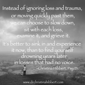 Understanding & Coping with Loss and Trauma, www.drchristinahibbert.com