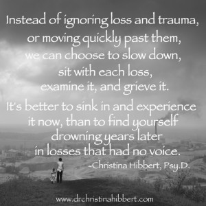 Understanding & Coping with Loss and Trauma, www.drchristinahibbert.com