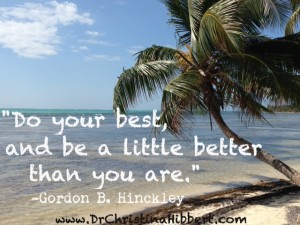 Summer Self-Improvement--25 Inspirational Ideas; www.DrChristinaHibbert.com