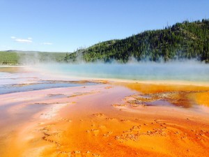 One of the most beautiful calderas (hot springs) we saw.