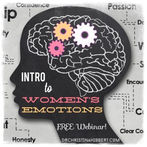 Introduction to Women's Emotions- What you were never taught about your brain, hormones, & mental health! www.DrChristinaHibbert.com