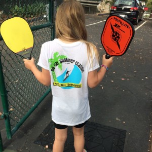 Sydney playing pickleball with her Bema. My mother-in-law loves pickleball, & brings her grandkids to play whenever she can!