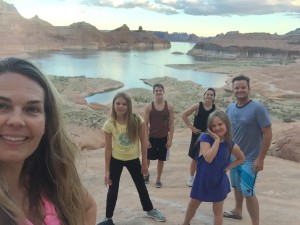 Hiking at Lake Powell. Beautiful, and fun for the whole family!