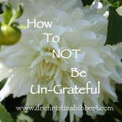 How to NOT be Un-Grateful: 10 Things for which I Am Not Ungrateful