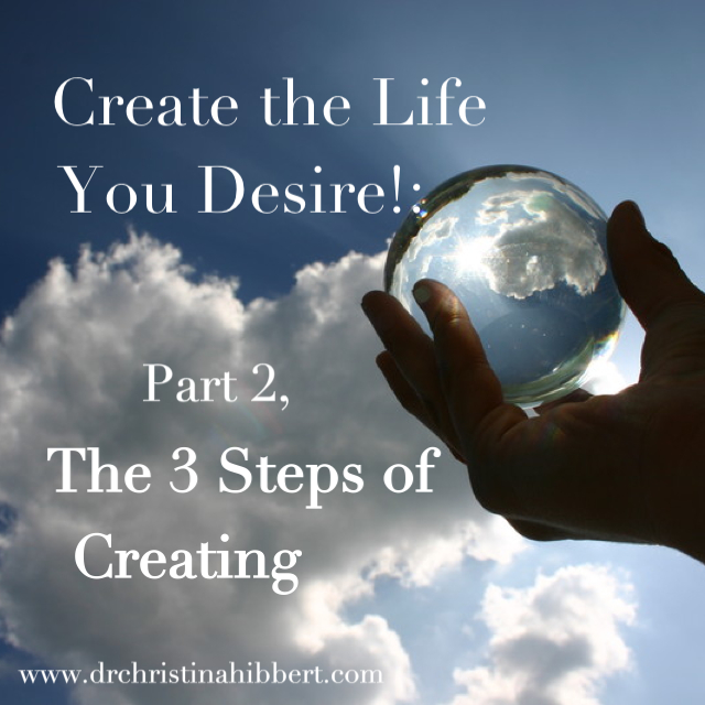 Create the Life You Desire!: Part 2, The 3 Steps of Creating